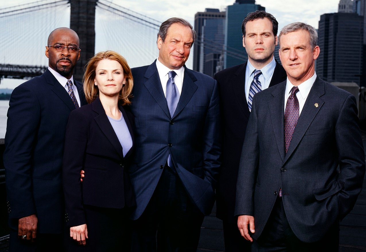 Law and Order cast with creator Dick Wolf