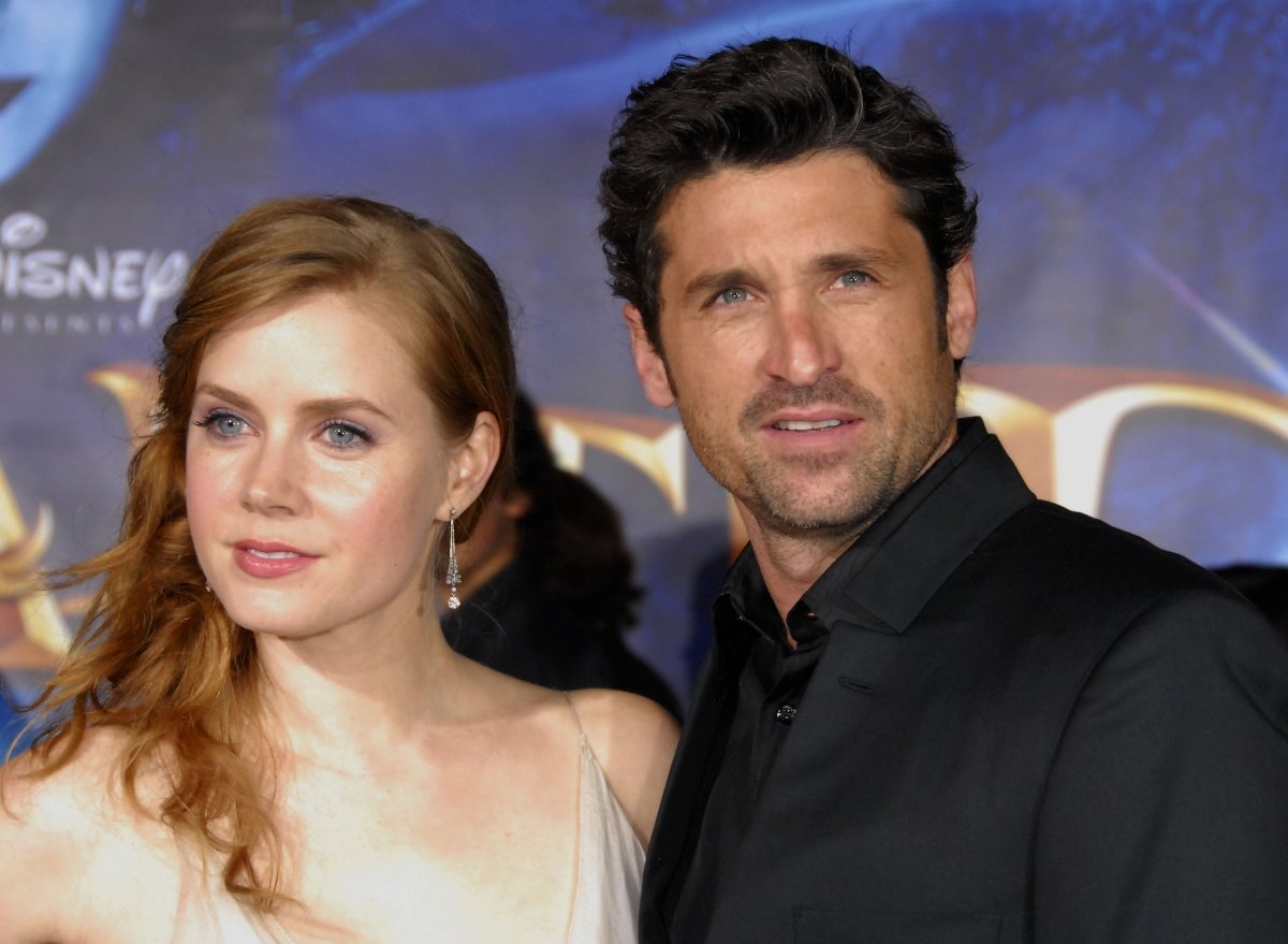 Amy Adams and Patrick Dempsey at 'Enchanted' premiere before 'Disenchanted' was announced as a sequel