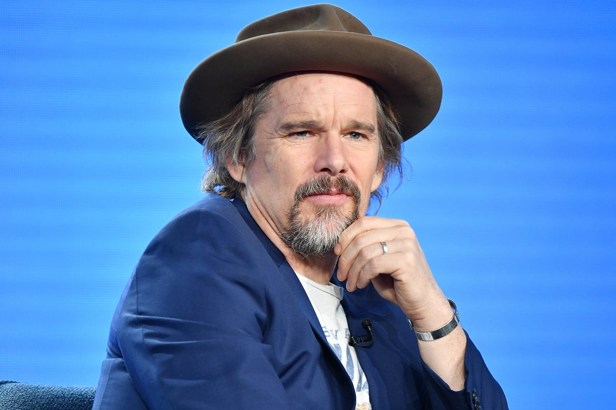Ethan Hawke of 'The Good Lord Bird' speaks during the Showtime segment of the 2020 Winter TCA Press Tour on January 13, 2020 in Pasadena, California. 