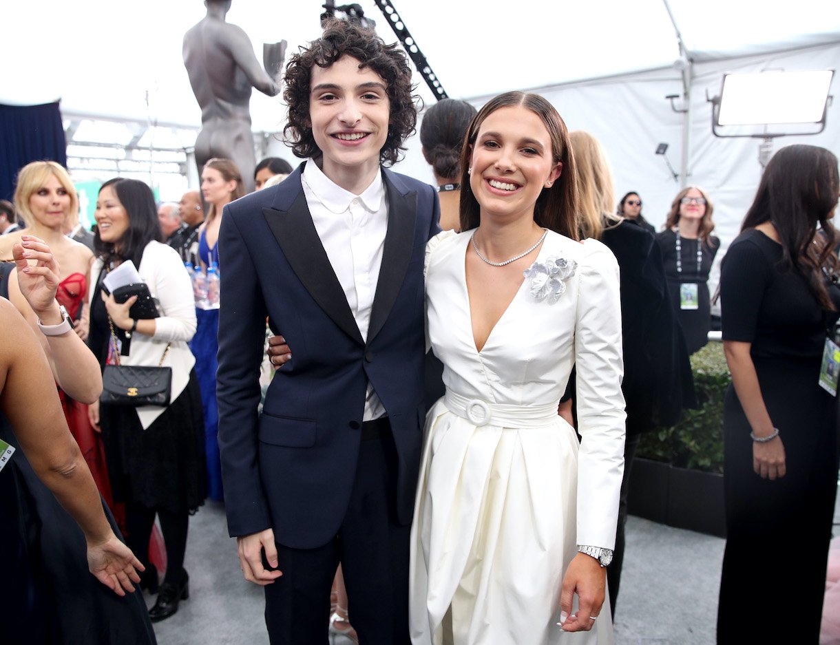 Finn Wolfhard and Millie Bobby Brown