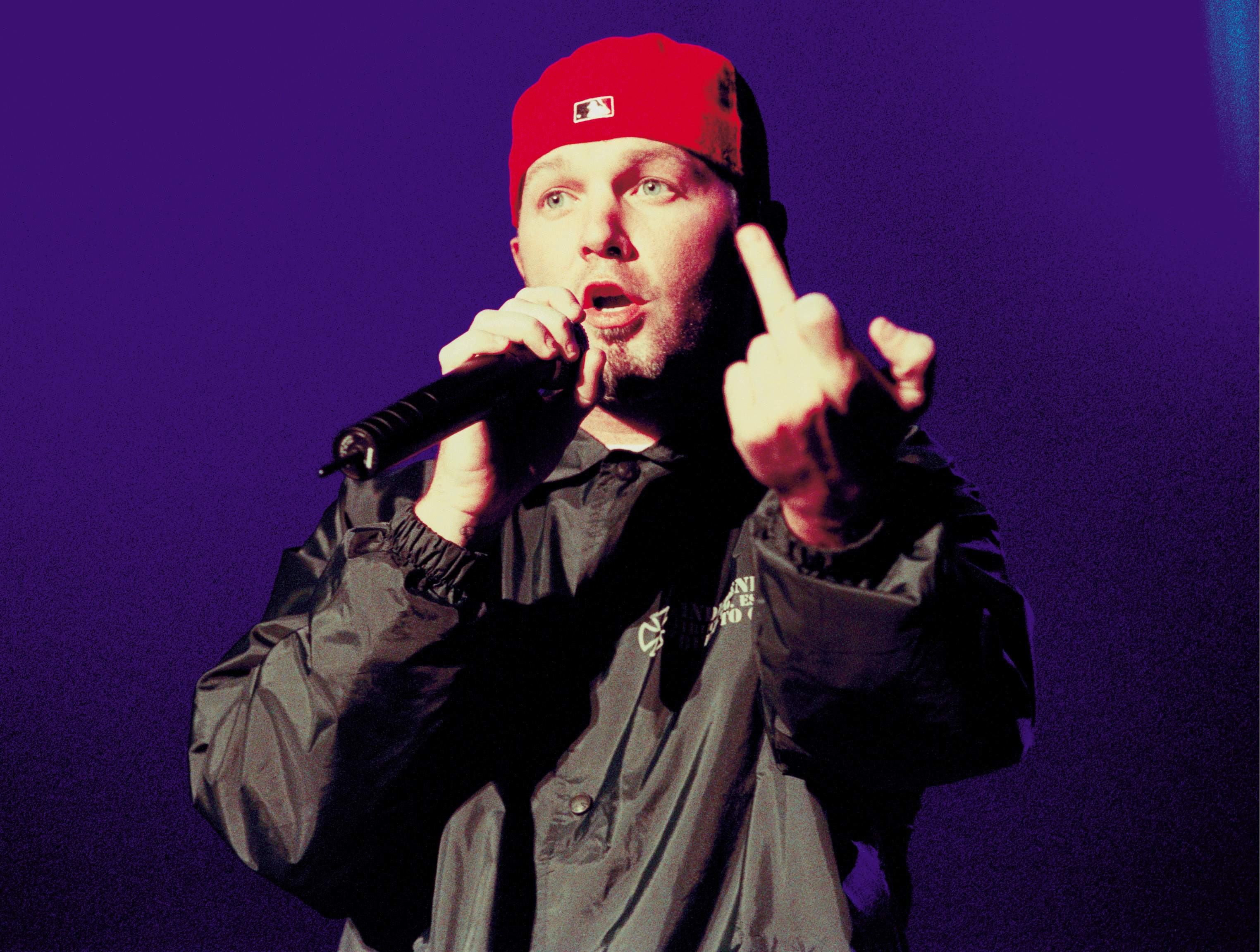 Fred Durst flipping the bird