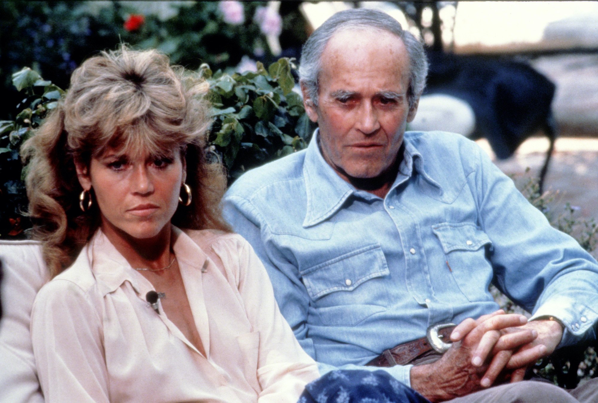 Jane Fonda with father Henry Fonda 