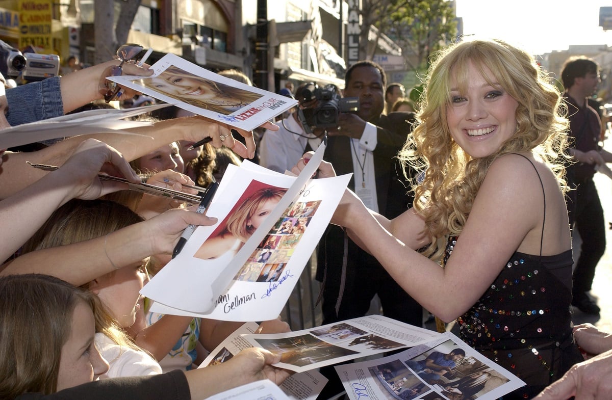 Hilary Duff during The Lizzie McGuire Movie - Premiere in Hollywood, California. 