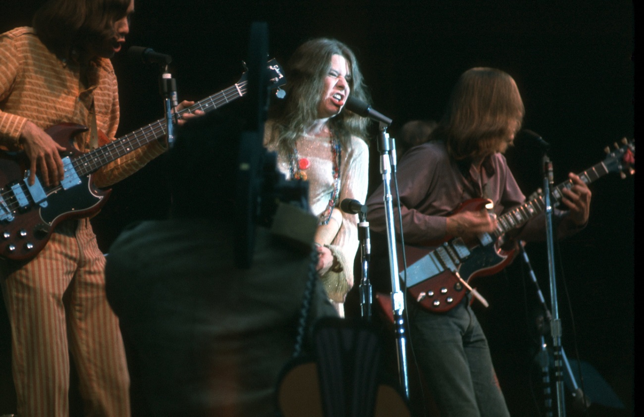 Janis Joplin performing at Monterey