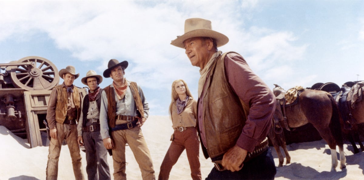 John Wayne in The Train Robbers