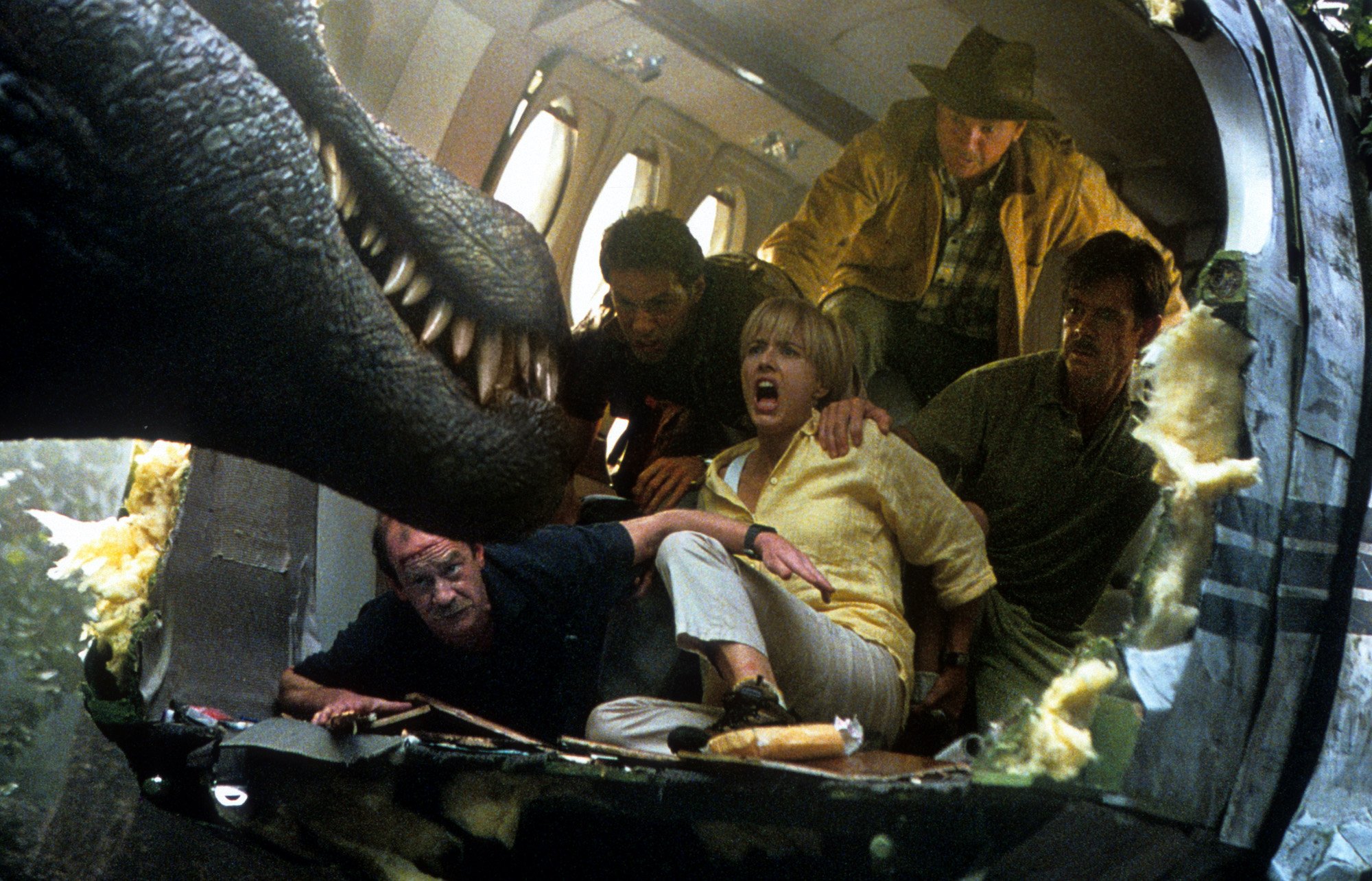 A scene from the film 'Jurassic Park III'