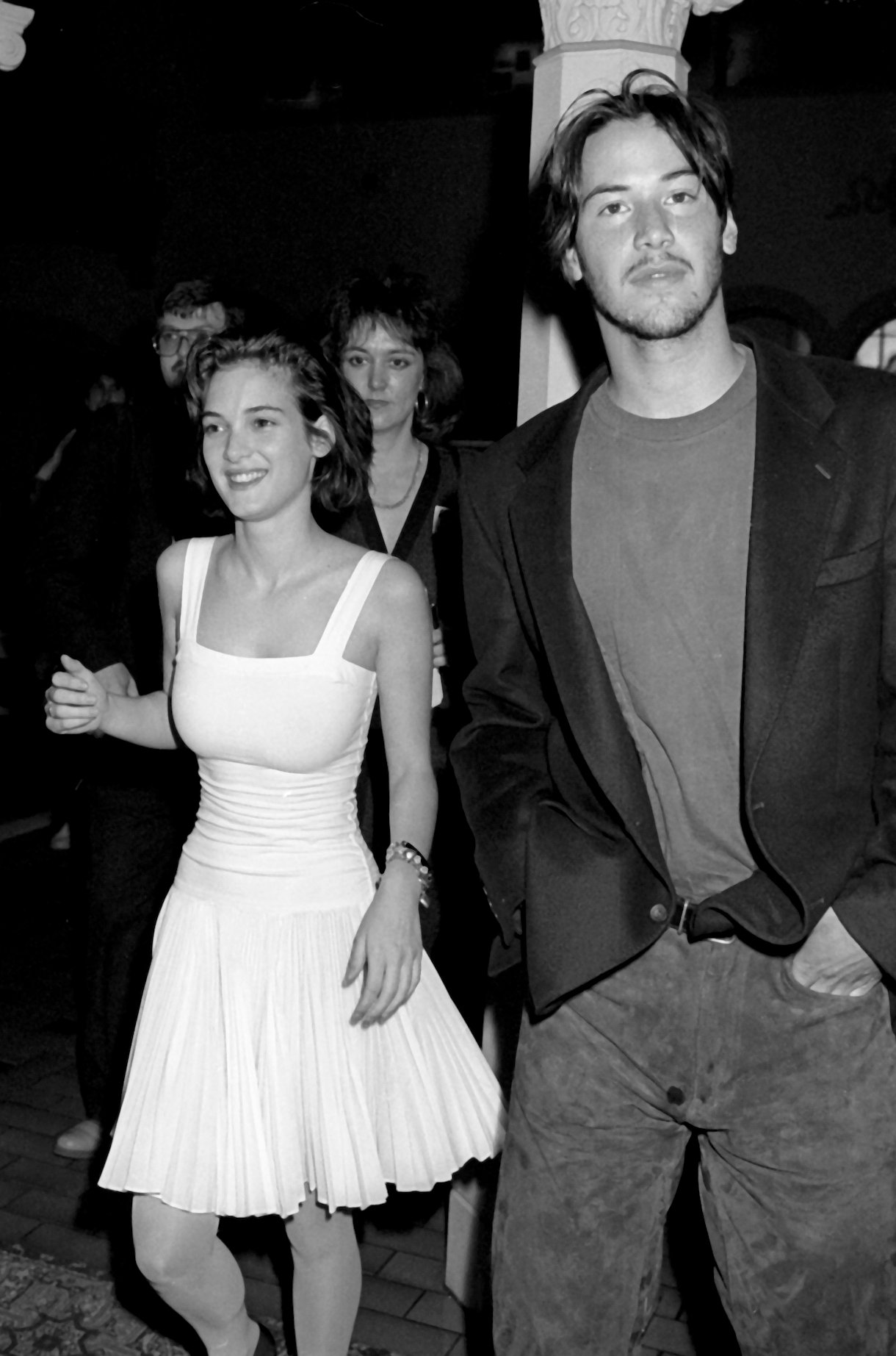 Winona Ryder and Keanu Reeves attend Fourth Annual Independent Spirit Awards in 1989