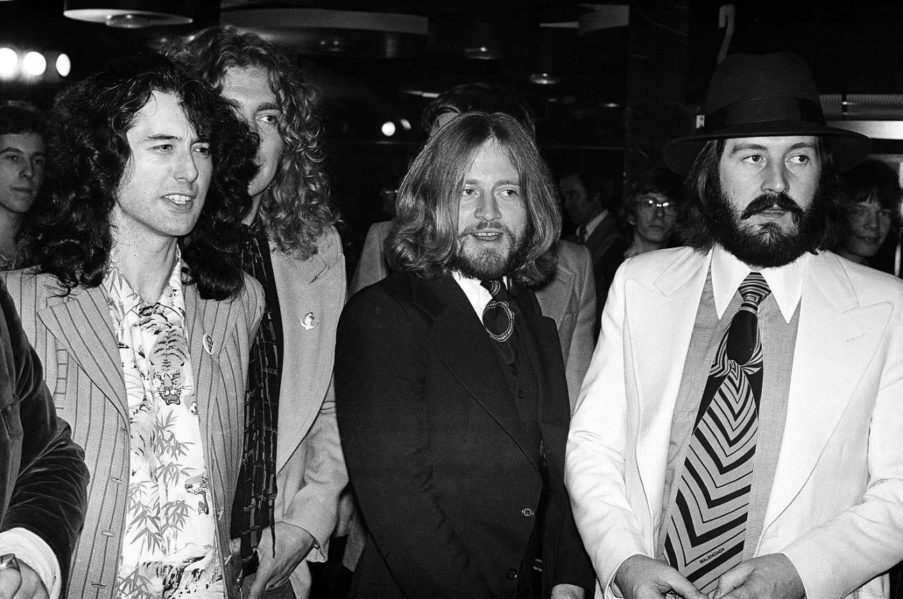 Led Zeppelin at a film premiere