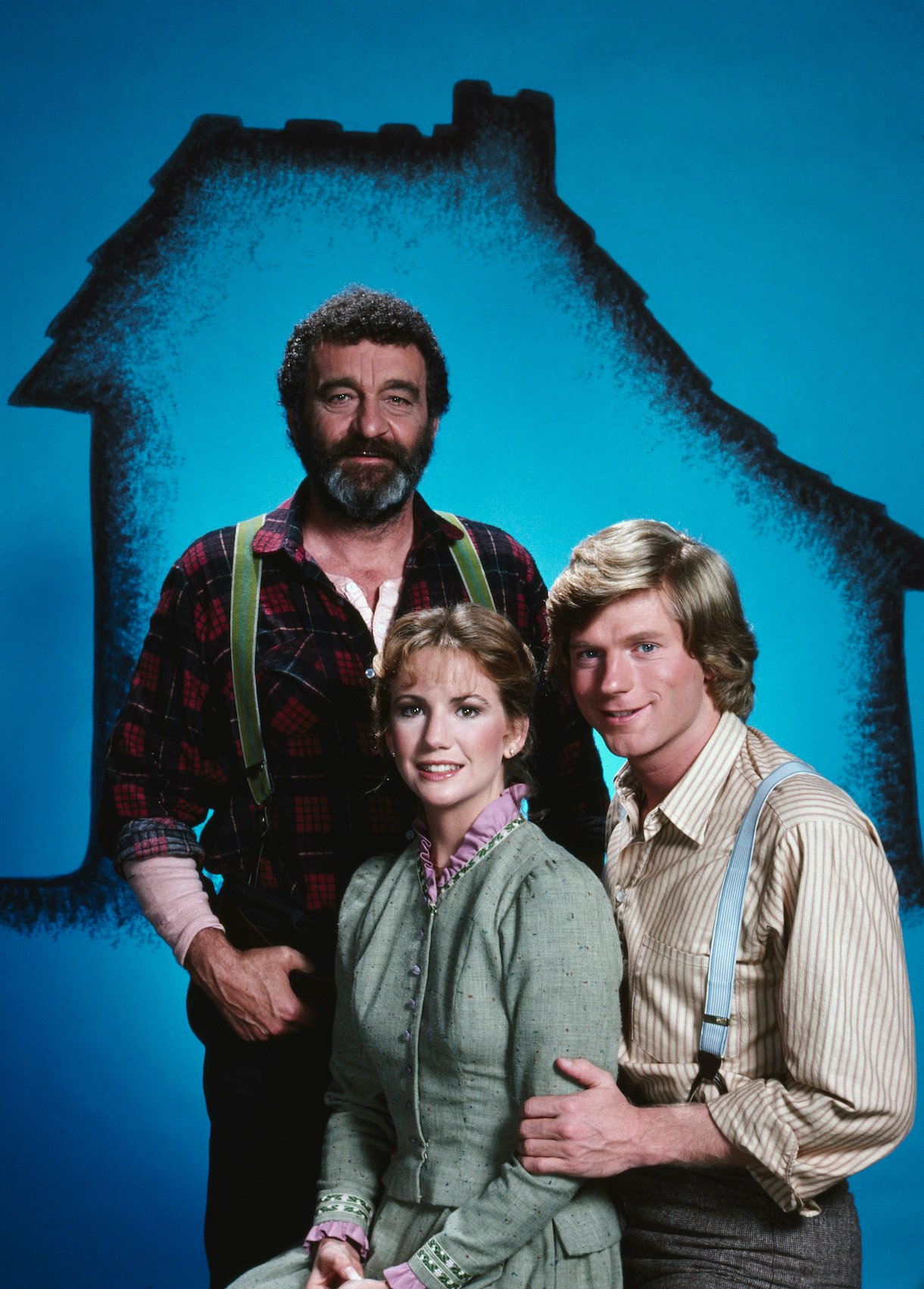 Victor French as Isaiah Edwards, Melissa Gilbert as Laura Elizabeth Ingalls Wilder, Dean Butler as Almanzo James Wilder