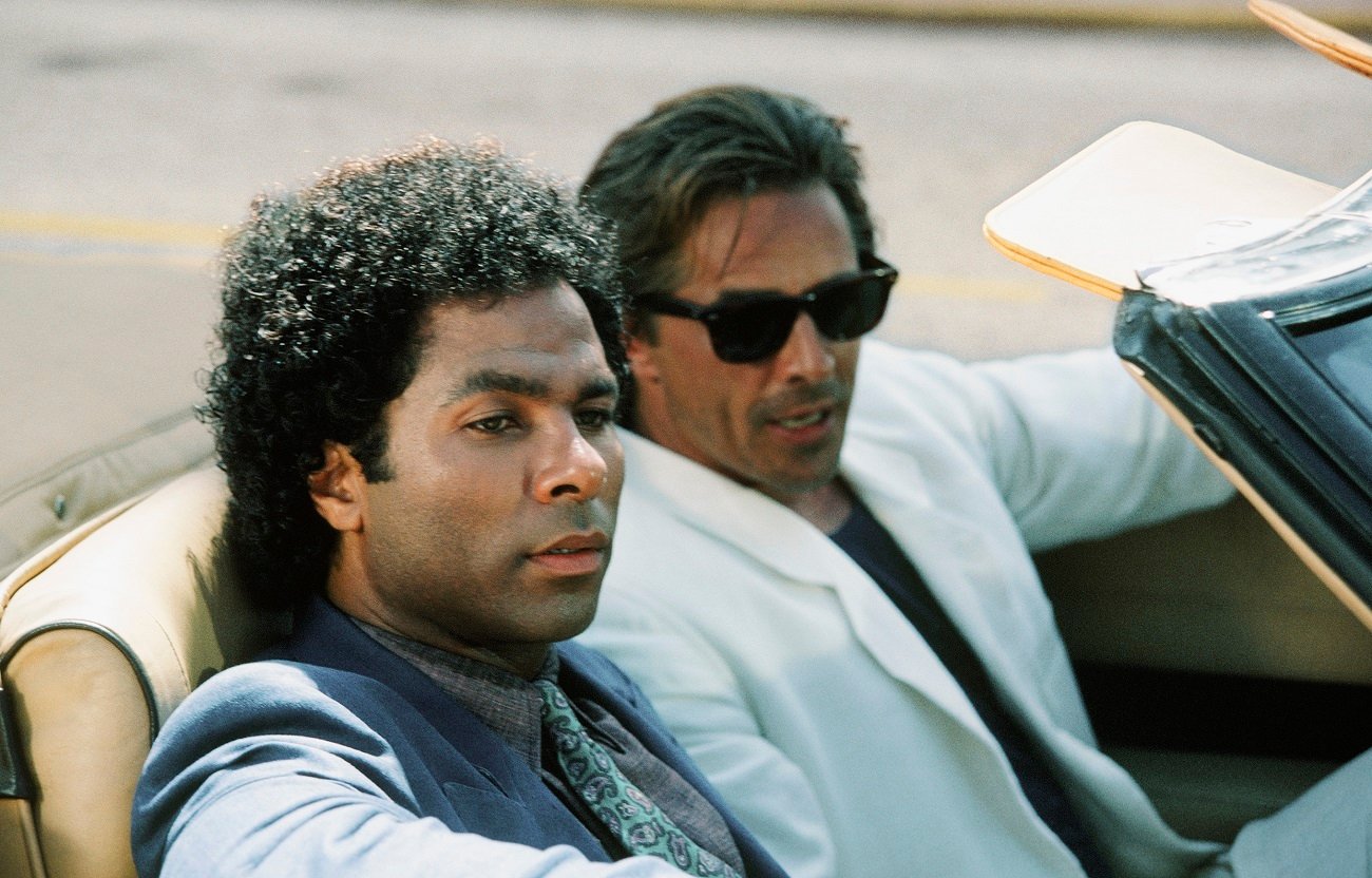 Philip Michael Thomas and Don Johnson in 'Miami Vice'