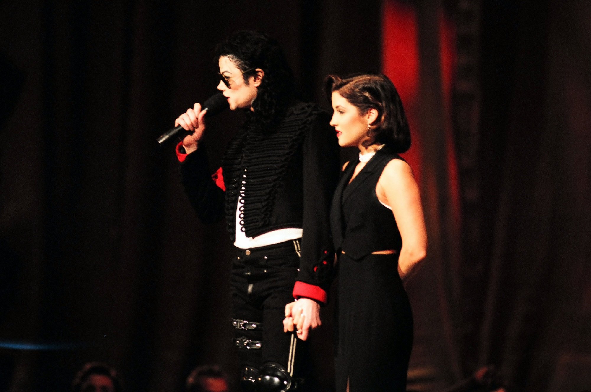 Michael Jackson and Lisa Marie Presley 