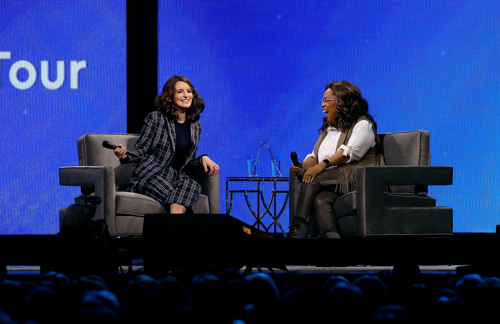 Oprah Winfrey and Tina Fey