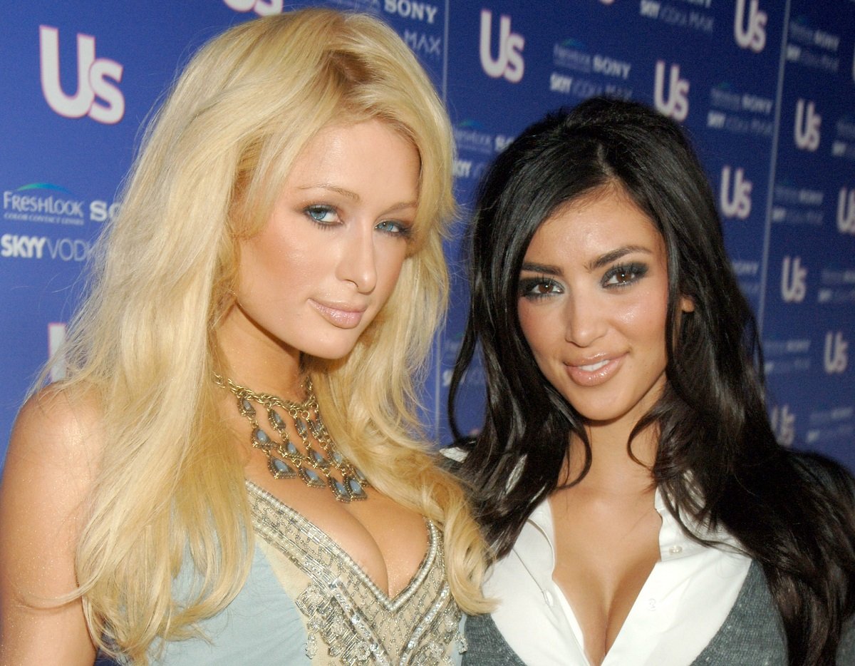 Kim Kardashian and her old boss Paris Hilton serve early 2000s