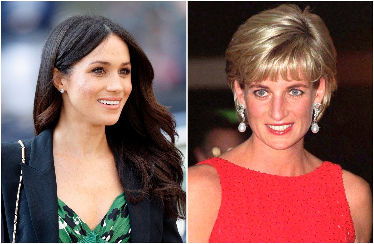 Photos of Meghan Markle and Princess Diana side by side