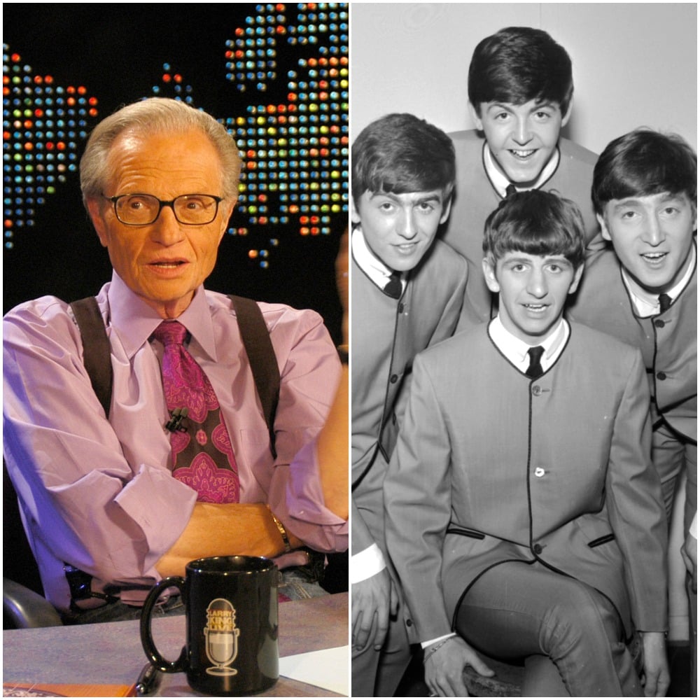 (L to R): Larry King and The Beatles