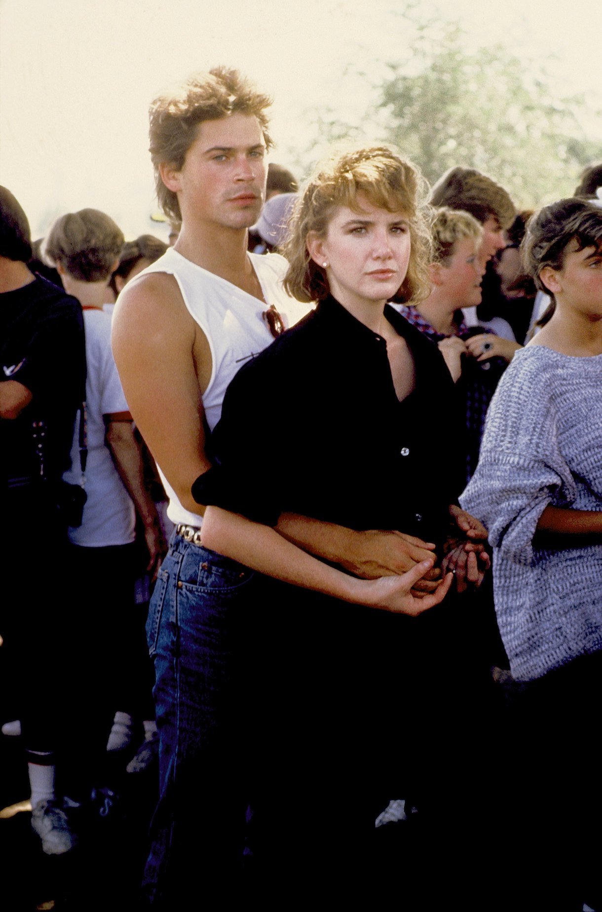 Rob Lowe and Melissa Gilbert in 1982