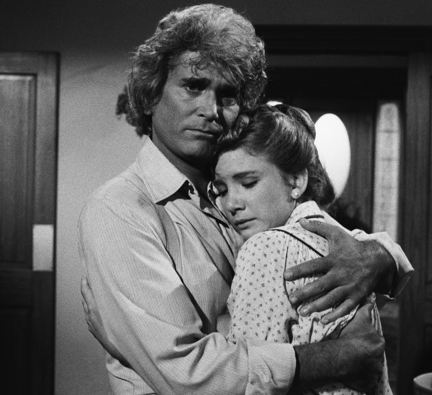 Michael Landon and Melissa Gilbert in Little House: A New Beginning