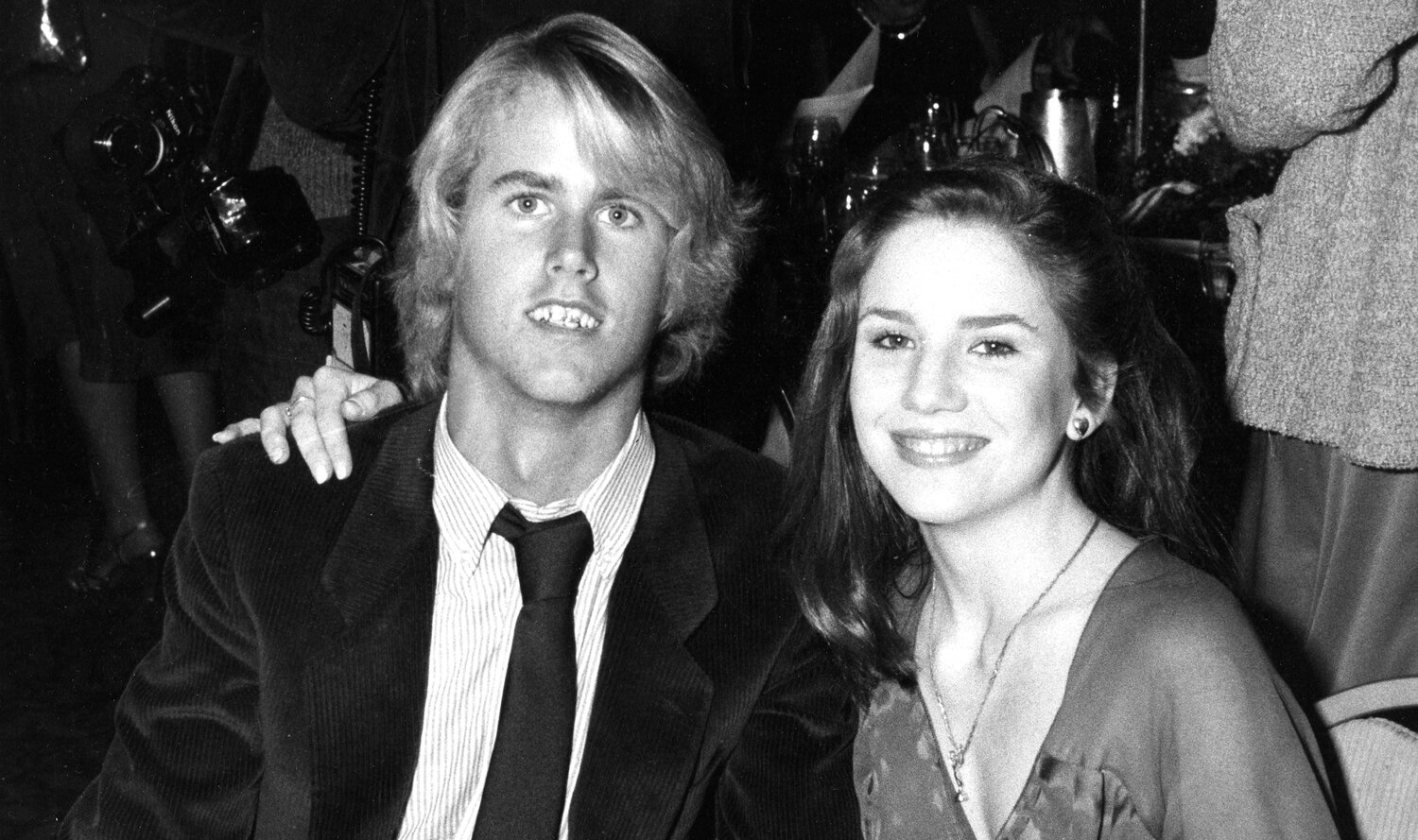 Actor Michael Landon Jr. and actress Melissa Gilbert attend Third Annual Media Awards Gala "Changing Attitudes" on January 22, 1981 at the Beverly Hilton Hotel in Beverly Hills, California
