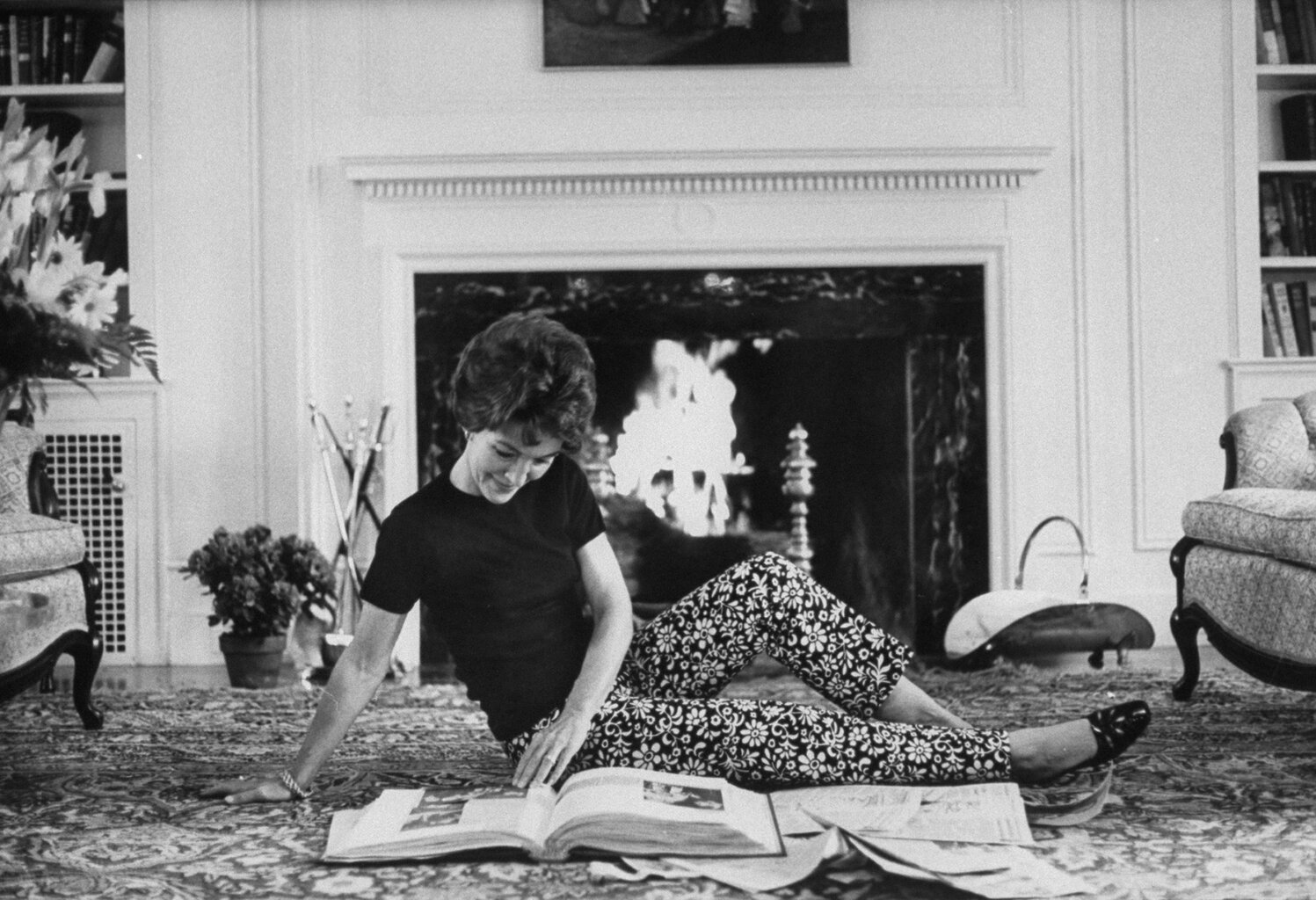 Nancy Reagan at home