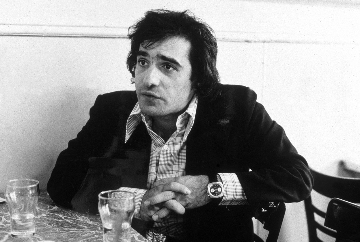 Martin Scorsese in a cafe, 1973