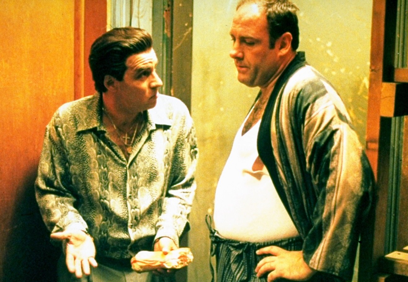 Steven van Zandt and James Gandolfini in 'The Sopranos'
