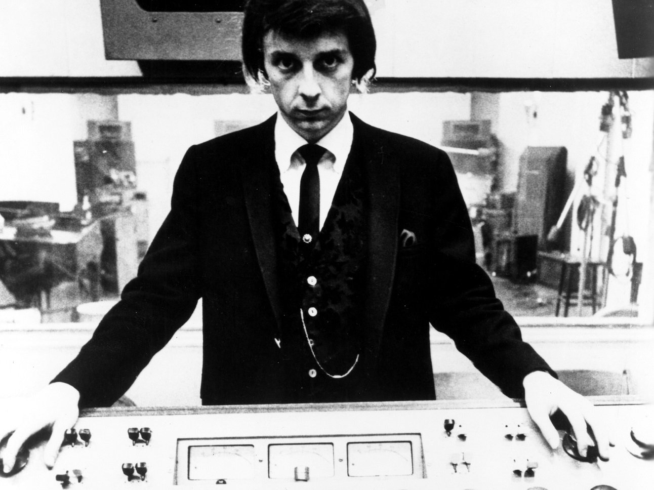 Spector at the mixing board