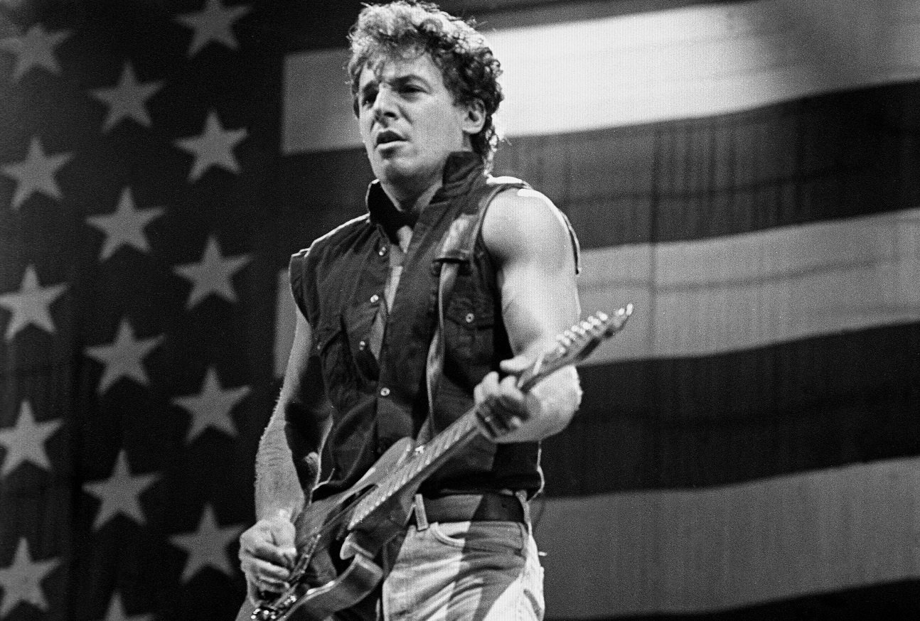 Springsteen on stage in 1985