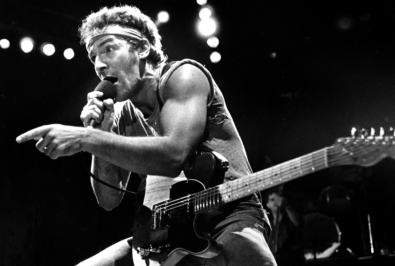 Springsteen performing in 1984