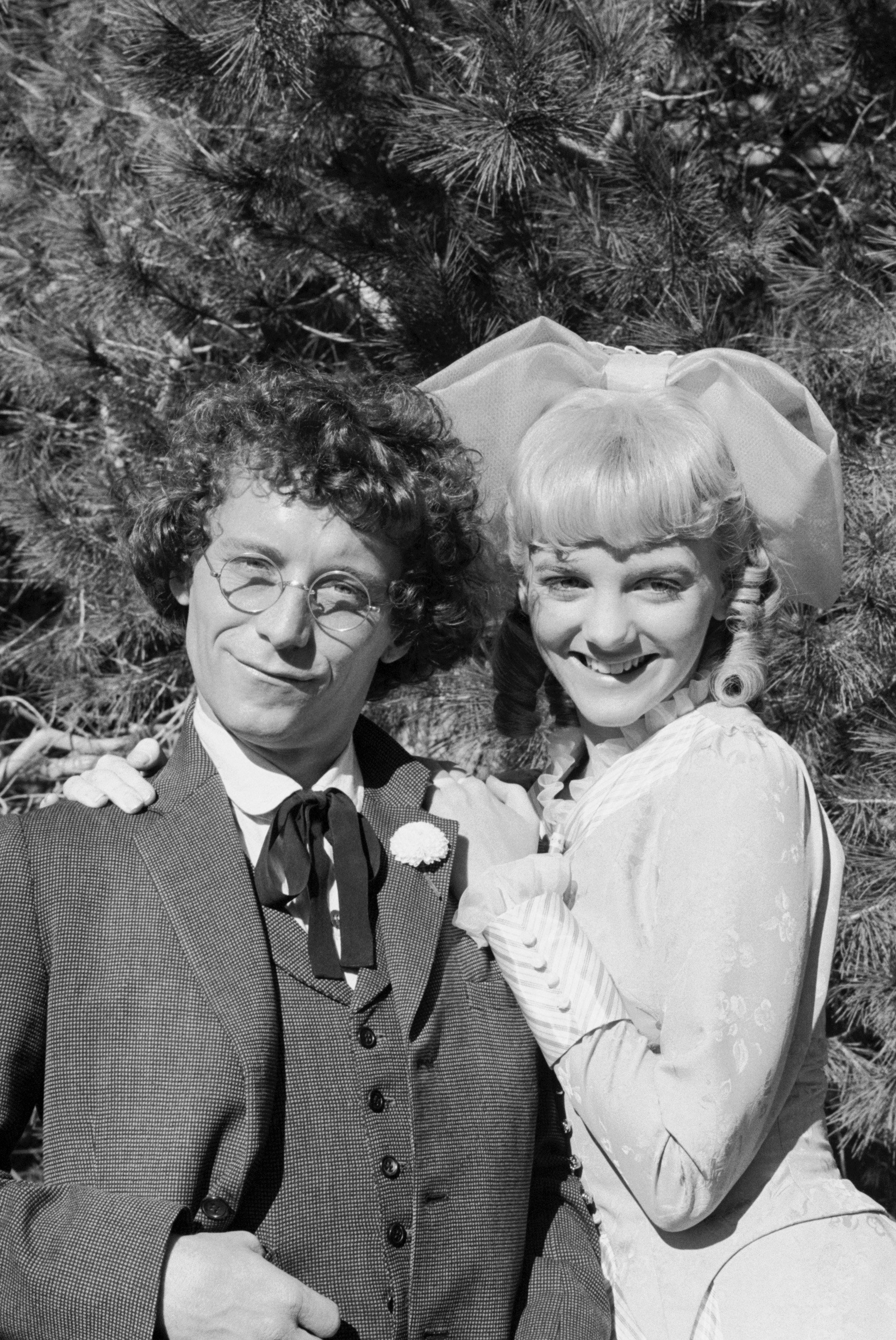 Steve Tracy as Percival Isaac Cohen Dalton and Alison Arngrim as Nellie Oleson Dalton on Little House on the Prairie