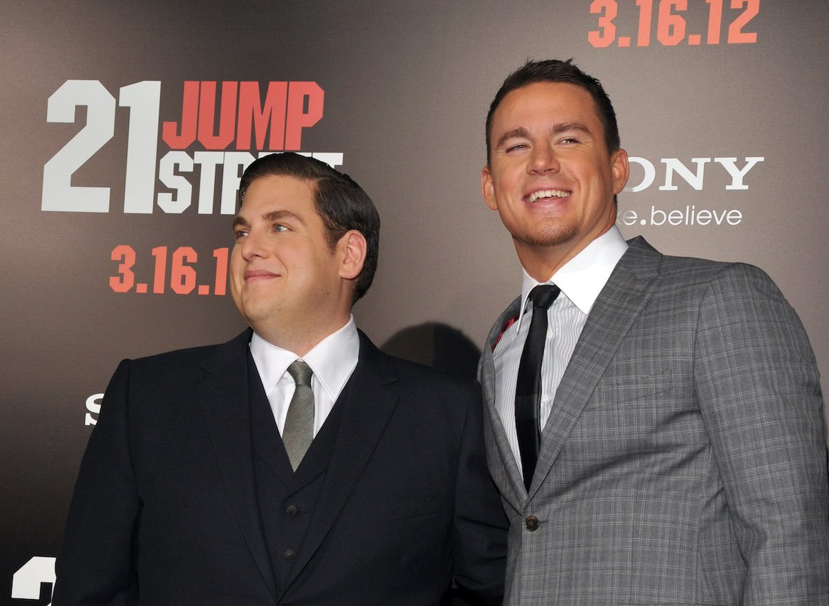 Jonah Hill and Channing Tatum at the '21 Jump Street' premiere