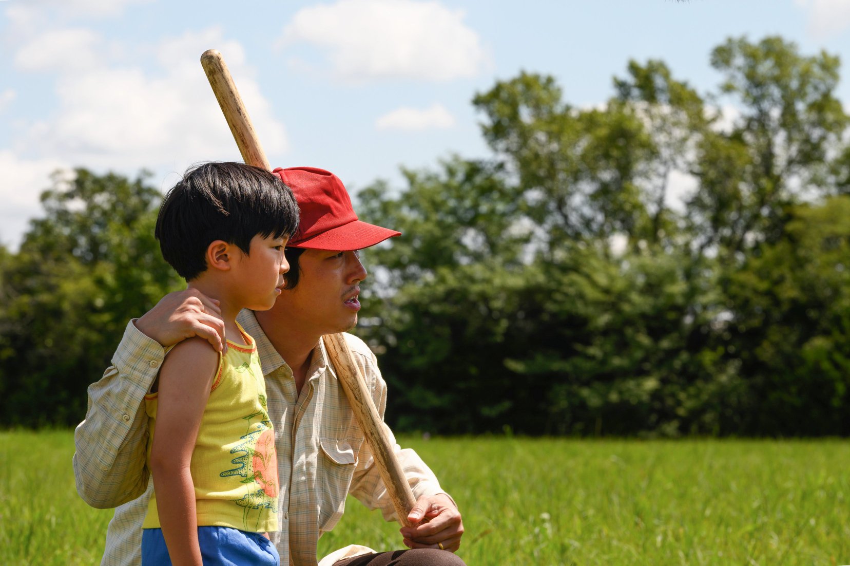 Steven Yeun and Alan S. Kim in 'Minari.'