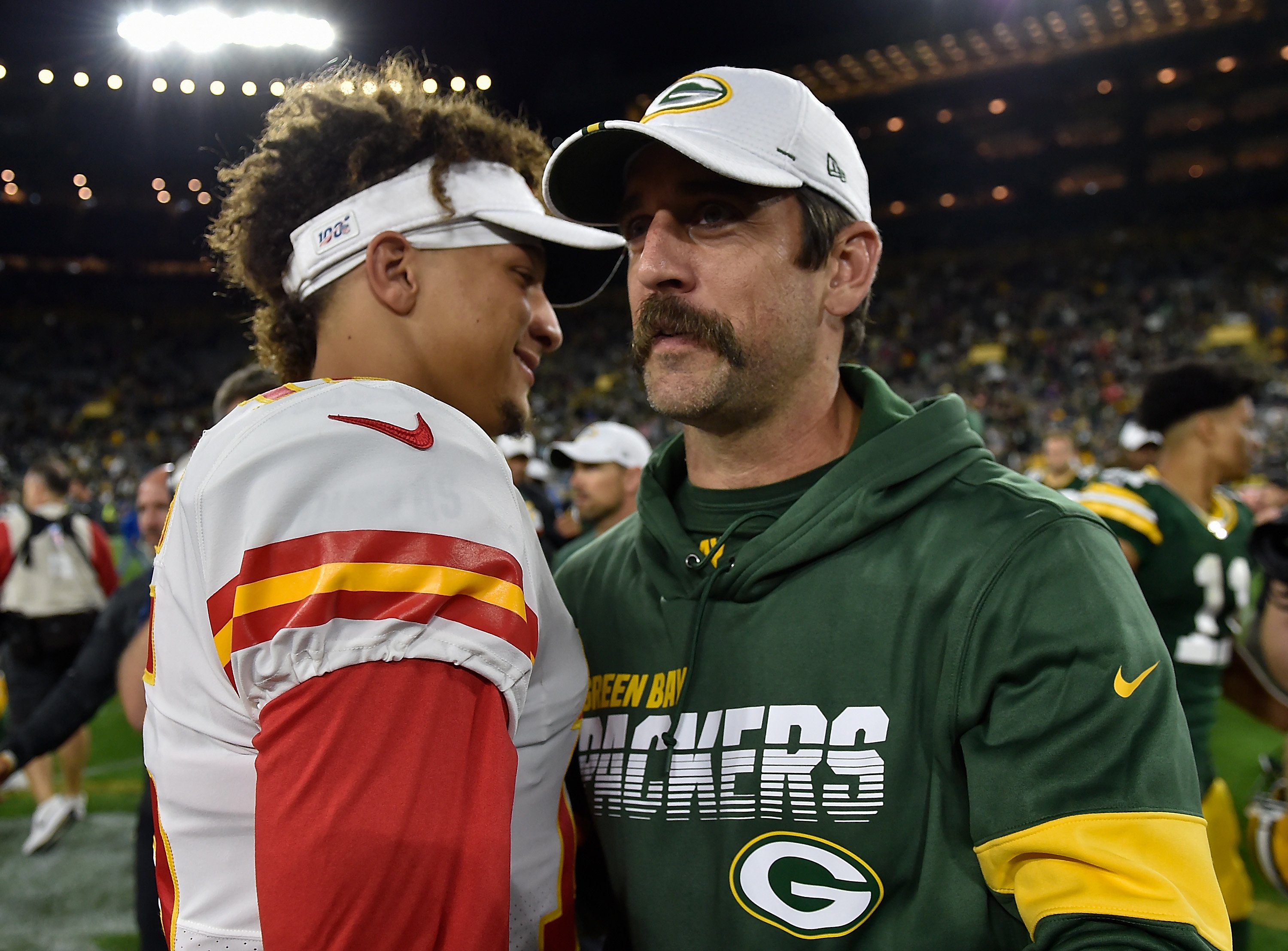 Aaron Rodgers and Patrick Mahomes