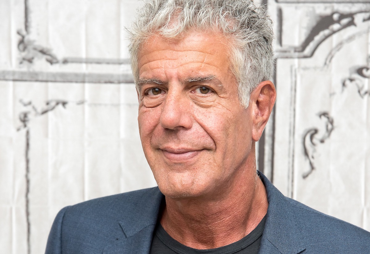 Anthony Bourdain visits the Build Series to discuss "Raw Craft" at AOL HQ on November 2, 2016 in New York City.