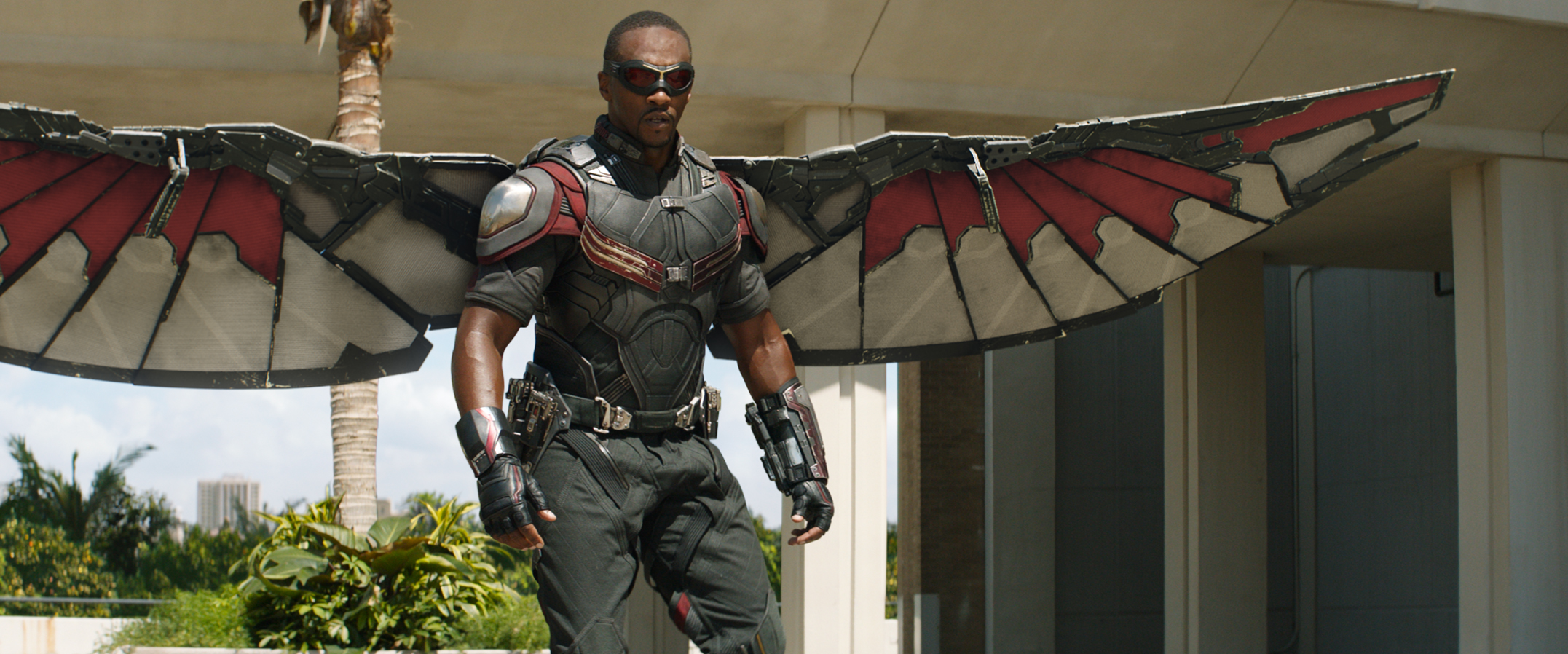 Anthony Mackie as Falcon in Captain America: Civil War
