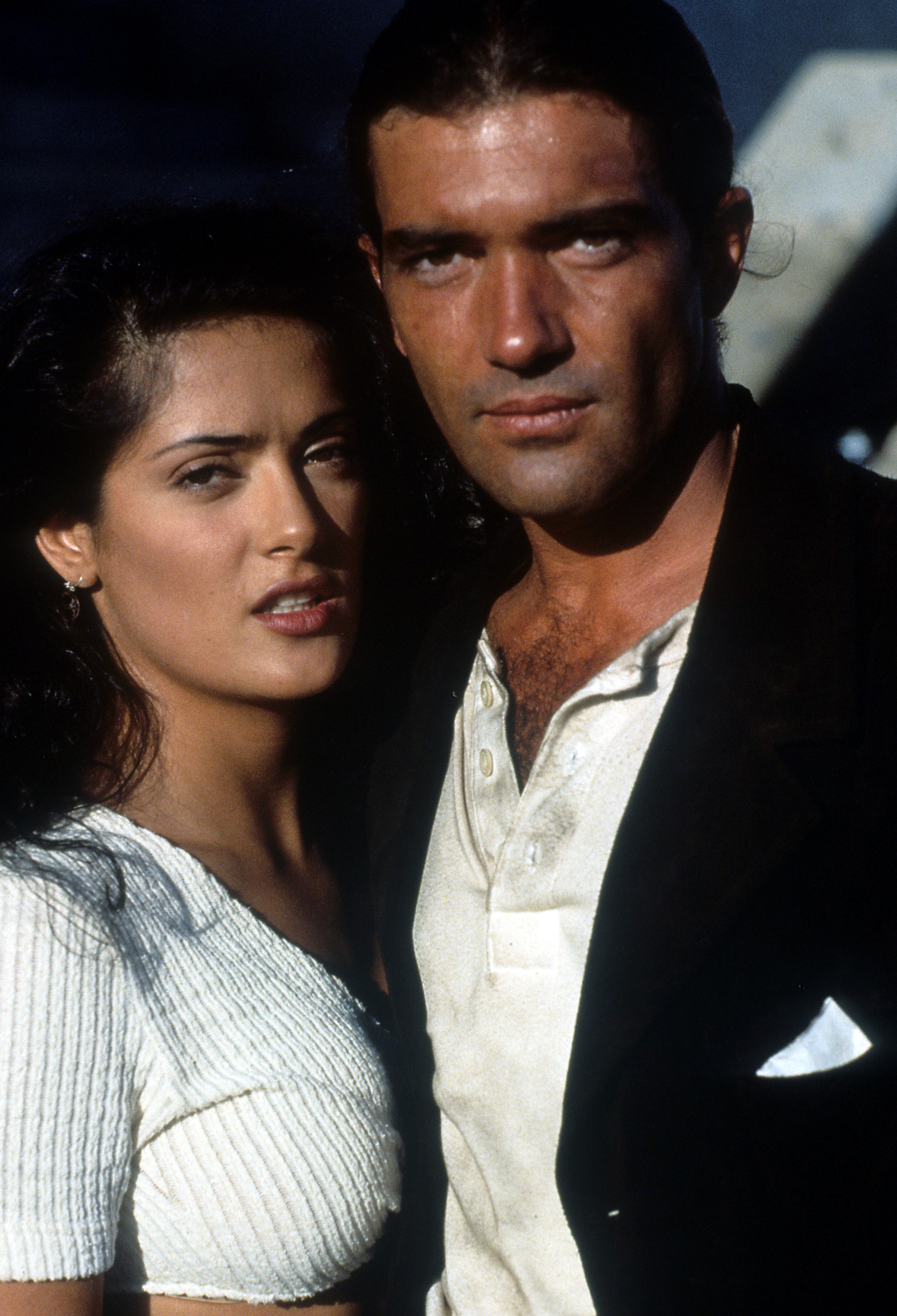 Antonio Banderas and Salma Hayek in a scene from 'Desperado'