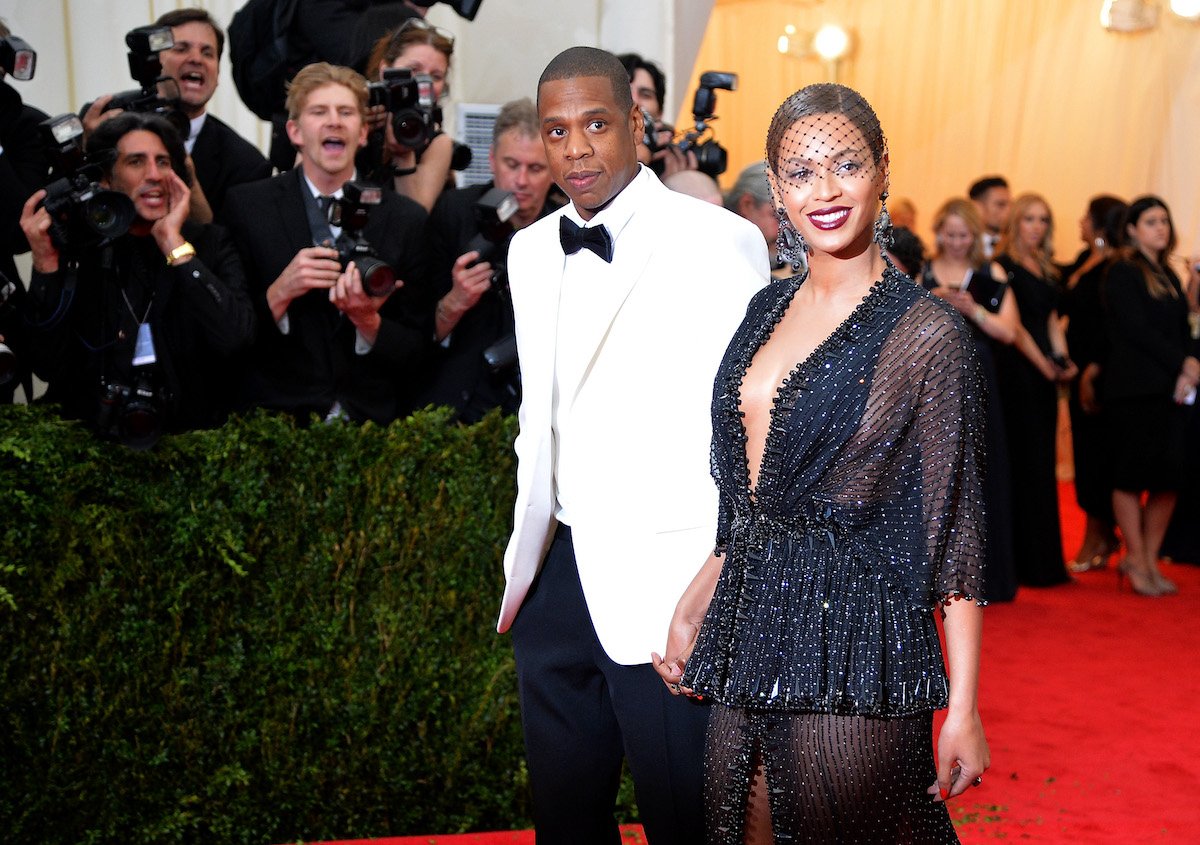 Beyonce and Jay-Z at The "Charles James: Beyond Fashion" Costume Institute Gala at the Metropolitan Museum of Art on May 5, 2014 in New York City.