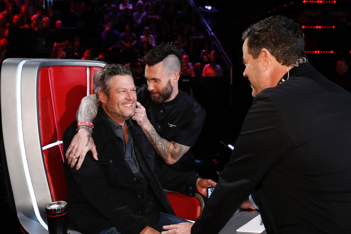 Blake Shelton, Adam Levine, Carson Daly on 'The Voice'