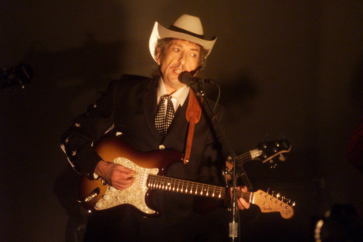 Bob Dylan performing at the 44th Annual Grammy Awards at the Staples Center in Los Angeles, California | Frank Micelotta/ImageDirect via Getty Images