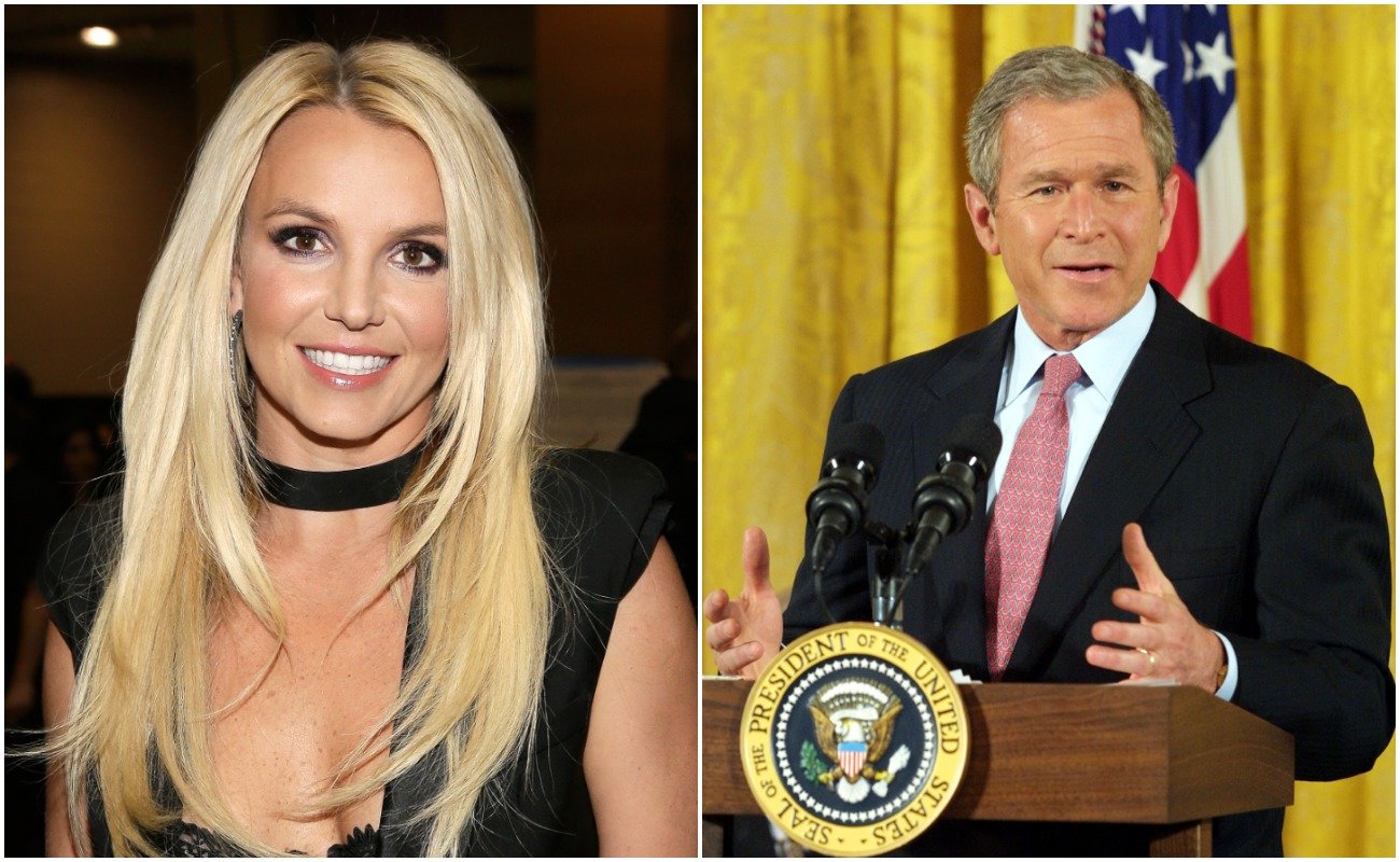 Britney Spears and George W Bush