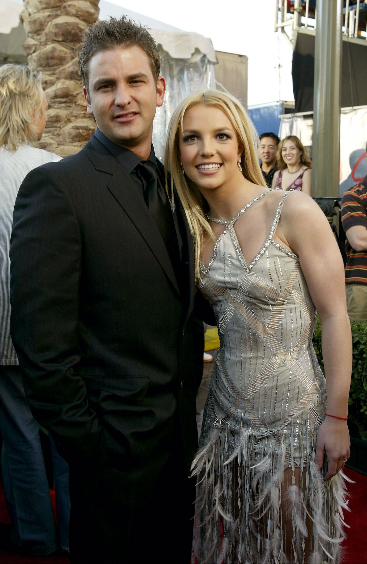 Britney Spears and her brother, Bryan Spears, attend the 31st Annual American Music Awards in 2003