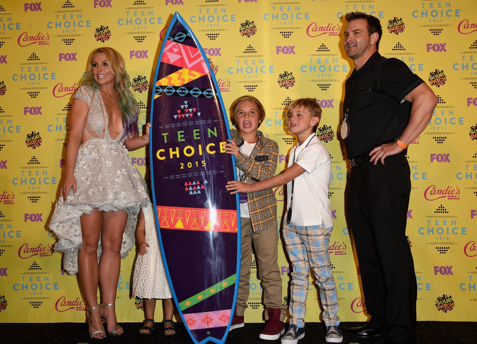 Britney Spears with her kids, Sean Preston Federline and Jayden James Federline