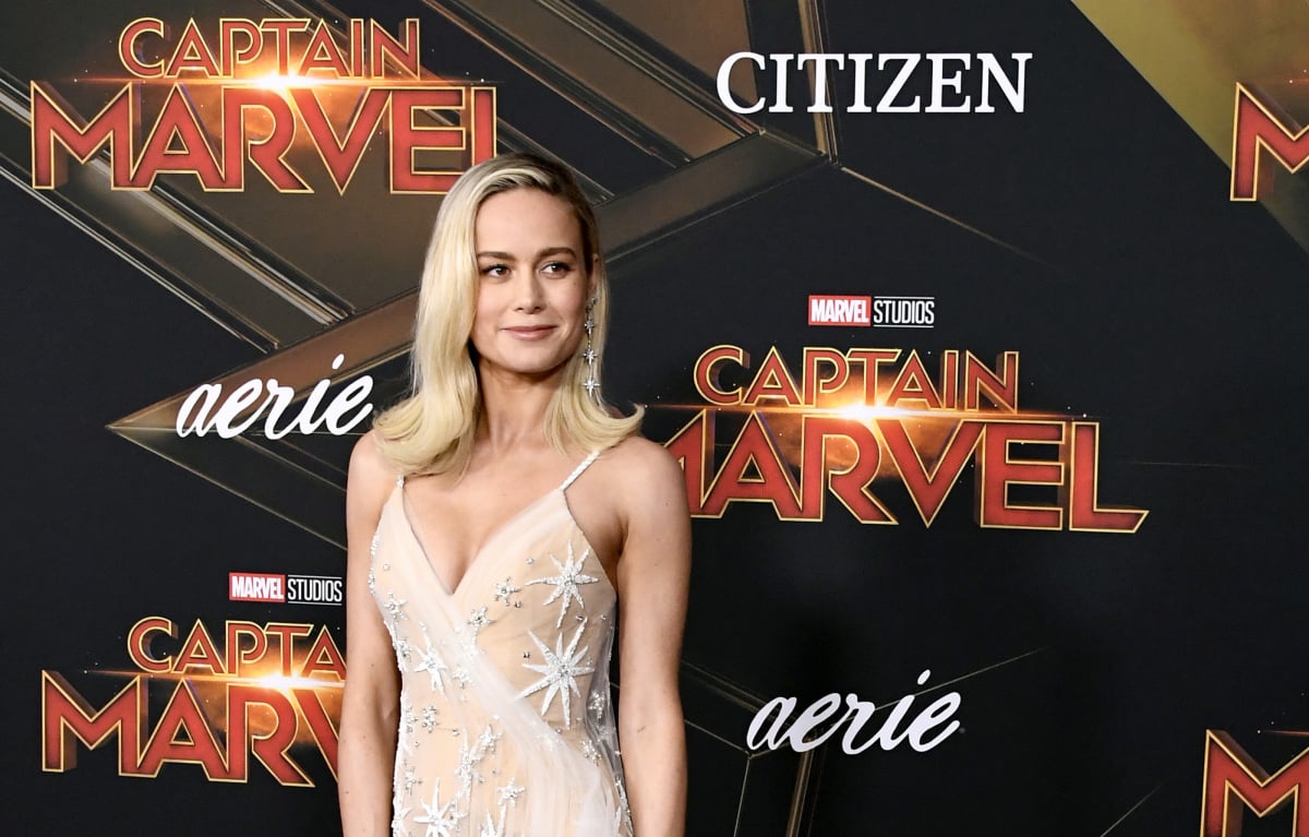 Brie Larson at the premiere of Captain Marvel in 2019