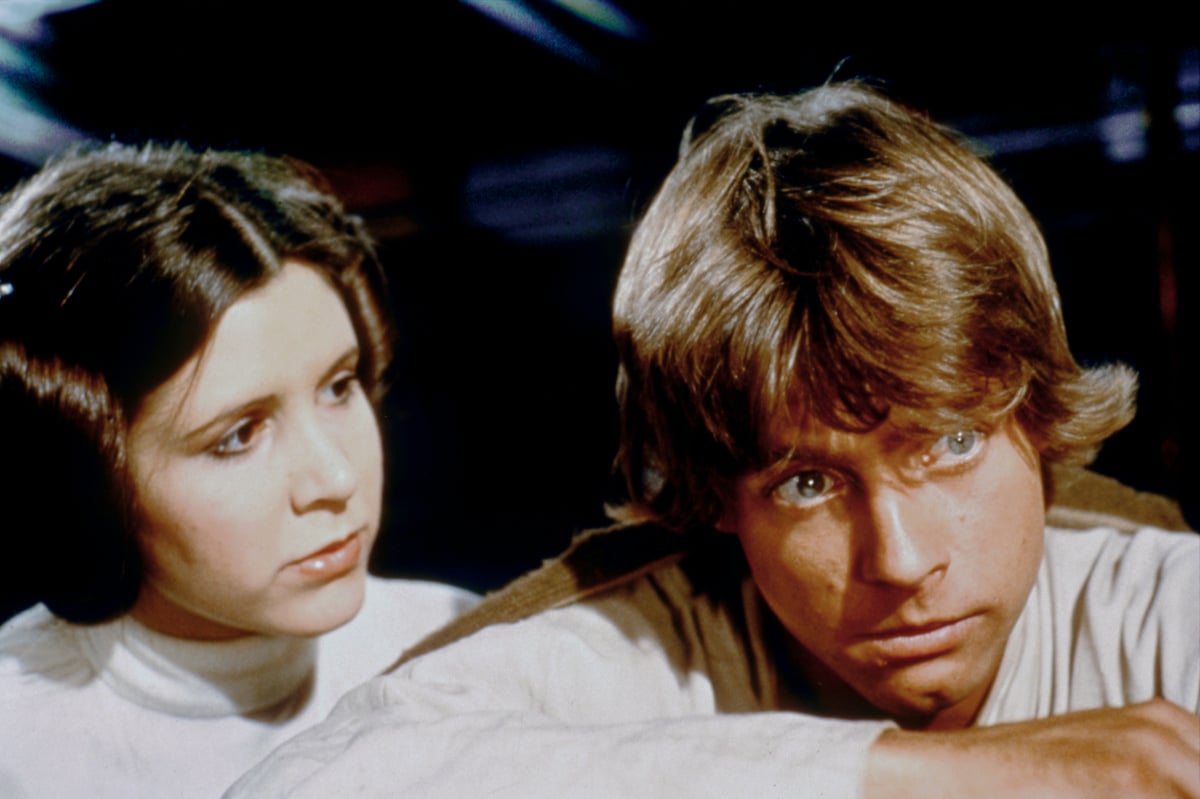 Carrie Fisher and Mark Hamill in 'Star Wars'