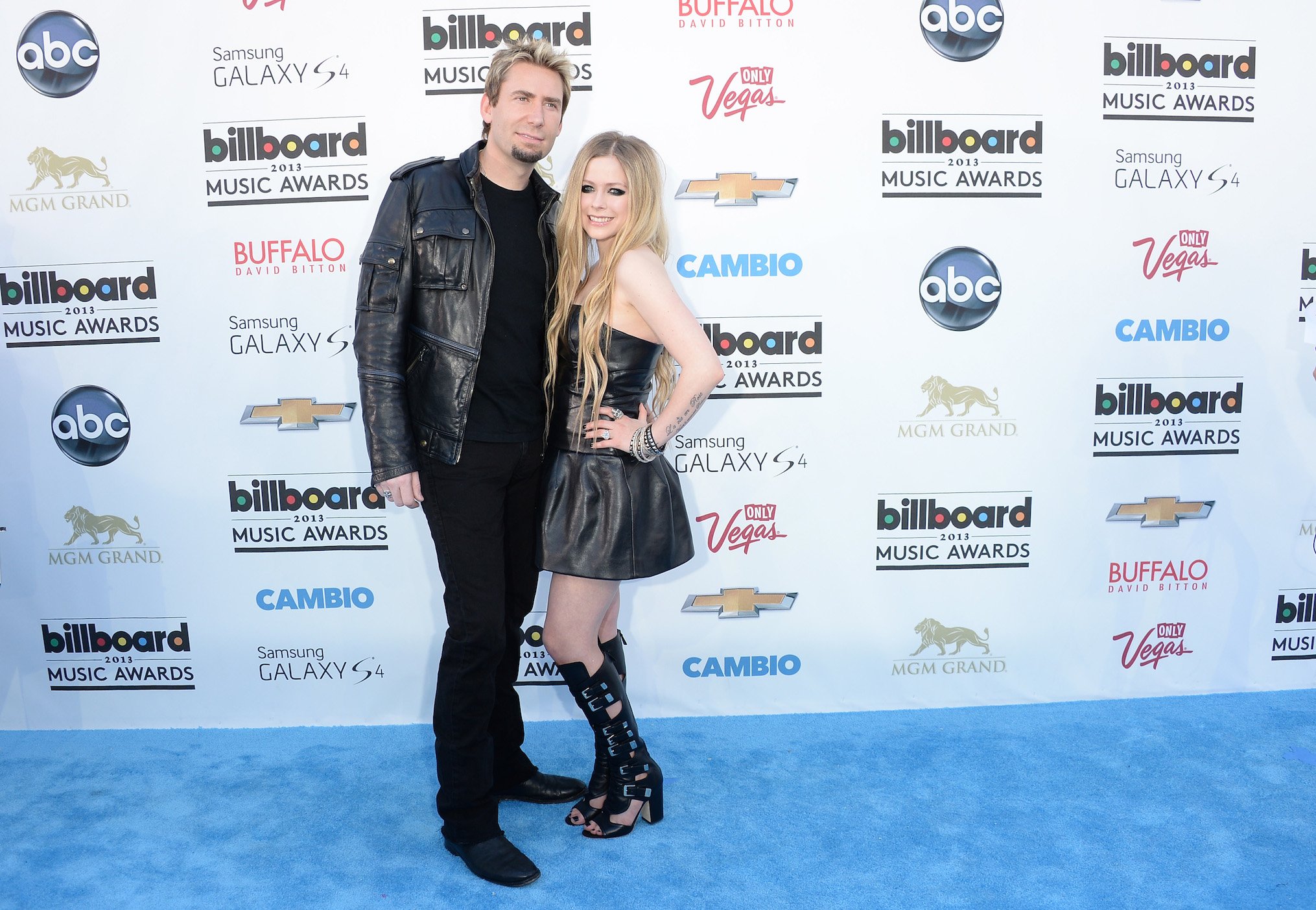 Chad Kroeger of Nickelback and Avril Lavigne