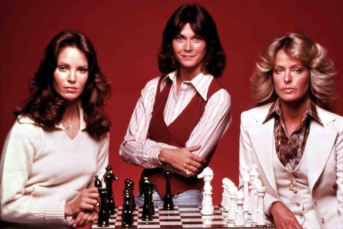 'Charlie's Angels' cast members Jaclyn Smith, Kate Jackson, and Farrah Fawcett