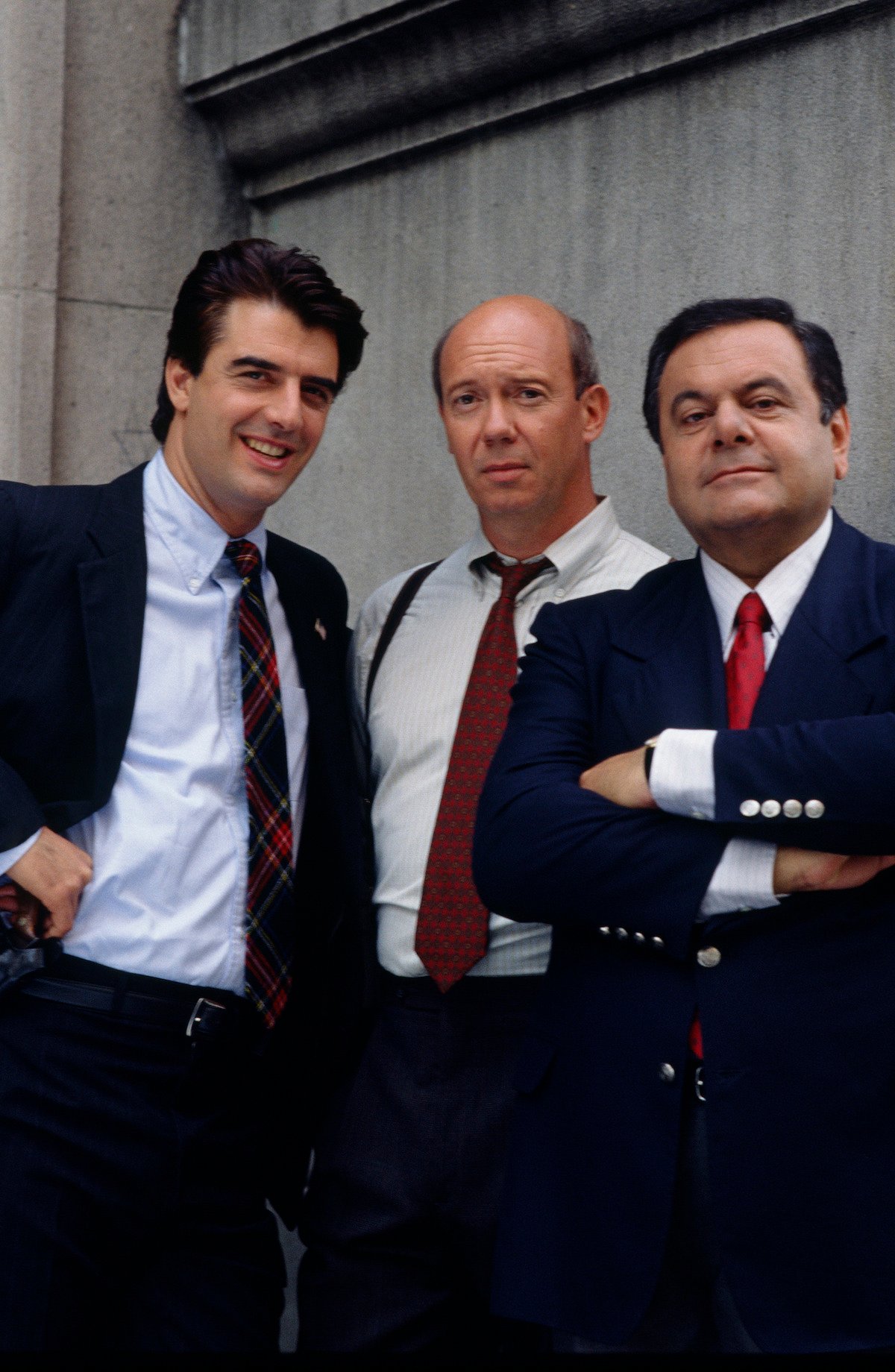 Chris Noth, Dann Florek, and Paul Sorvino in 'Law & Order'