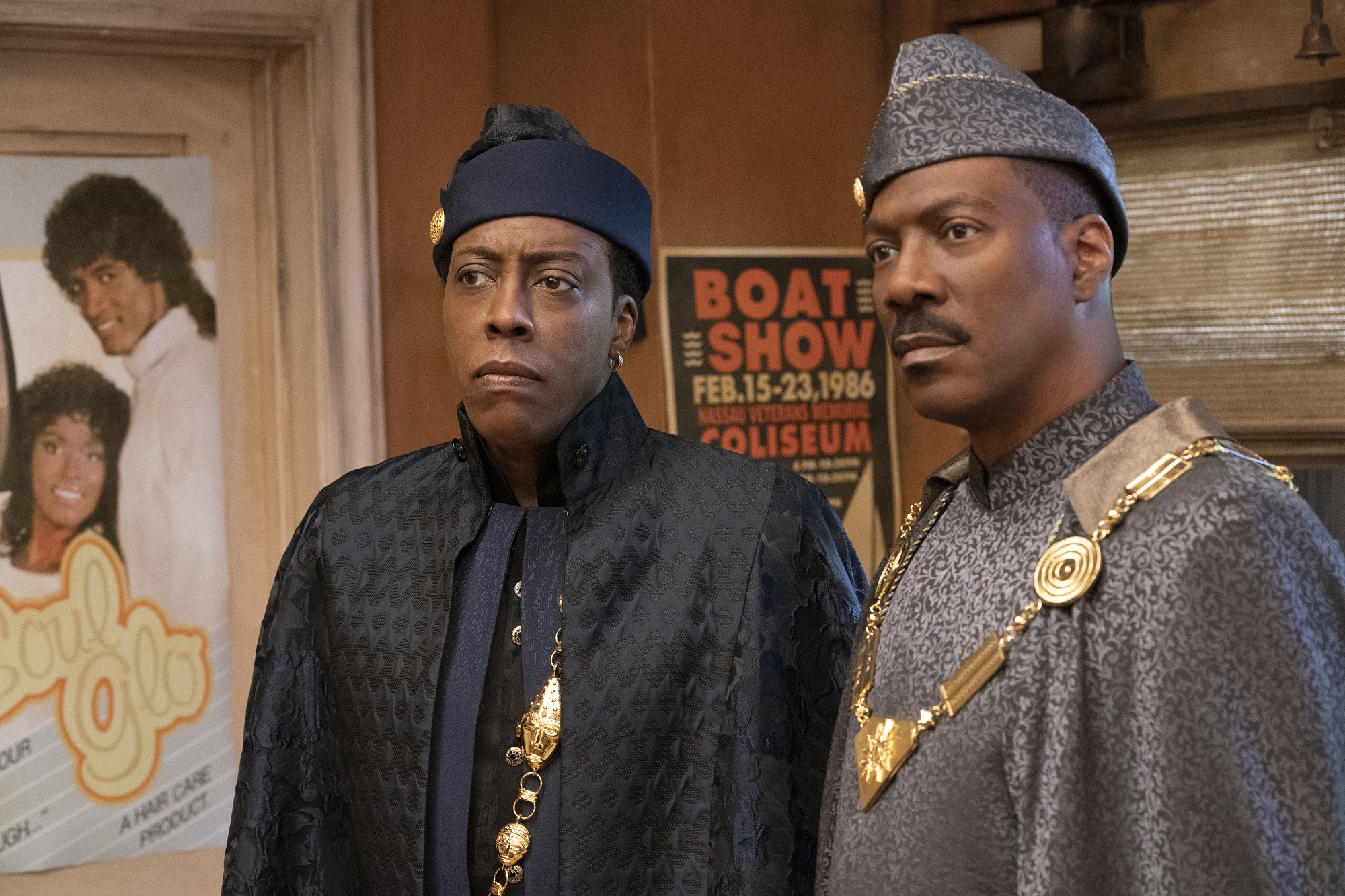 Coming to America stars Arsenio Hall and Eddie Murphy return