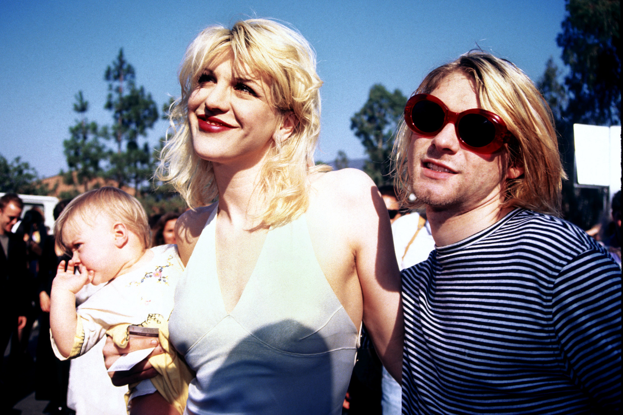 Courtney Love and Kurt Cobain