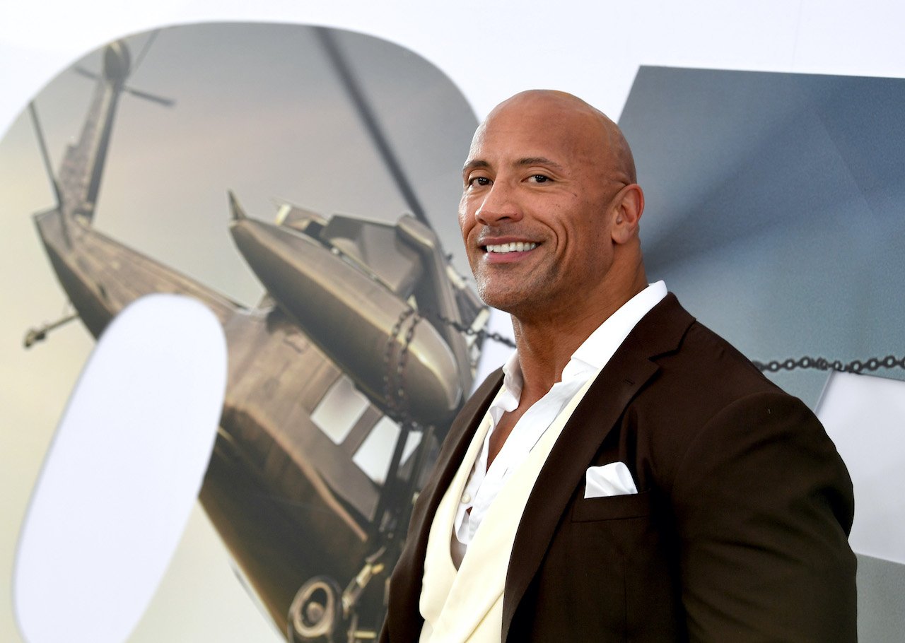 Dwayne Johnson arrives at the premiere of Universal Pictures' "Fast & Furious Presents: Hobbs & Shaw"