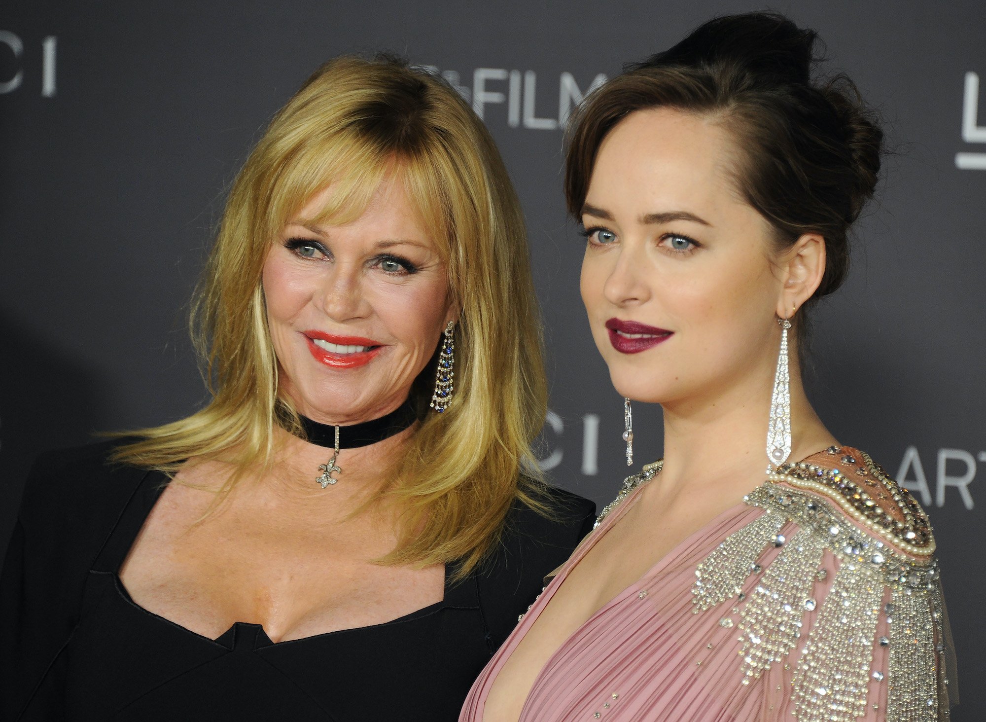 Melanie Griffith and Dakota Johnson